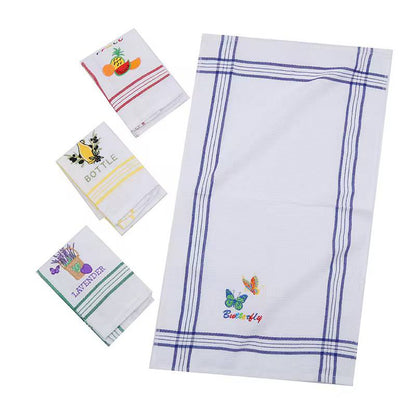 6pcs Microfiber Towel Absorbent Kitchen Cleaning Cloth