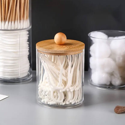 Acrylic earbud /swab, cotton wool/multipurpose organizer