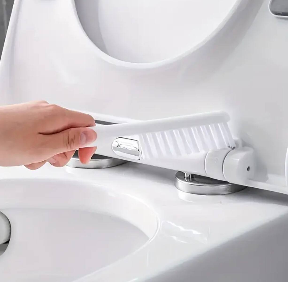 Wall hanging toilet brush with Holder & cleaning brush