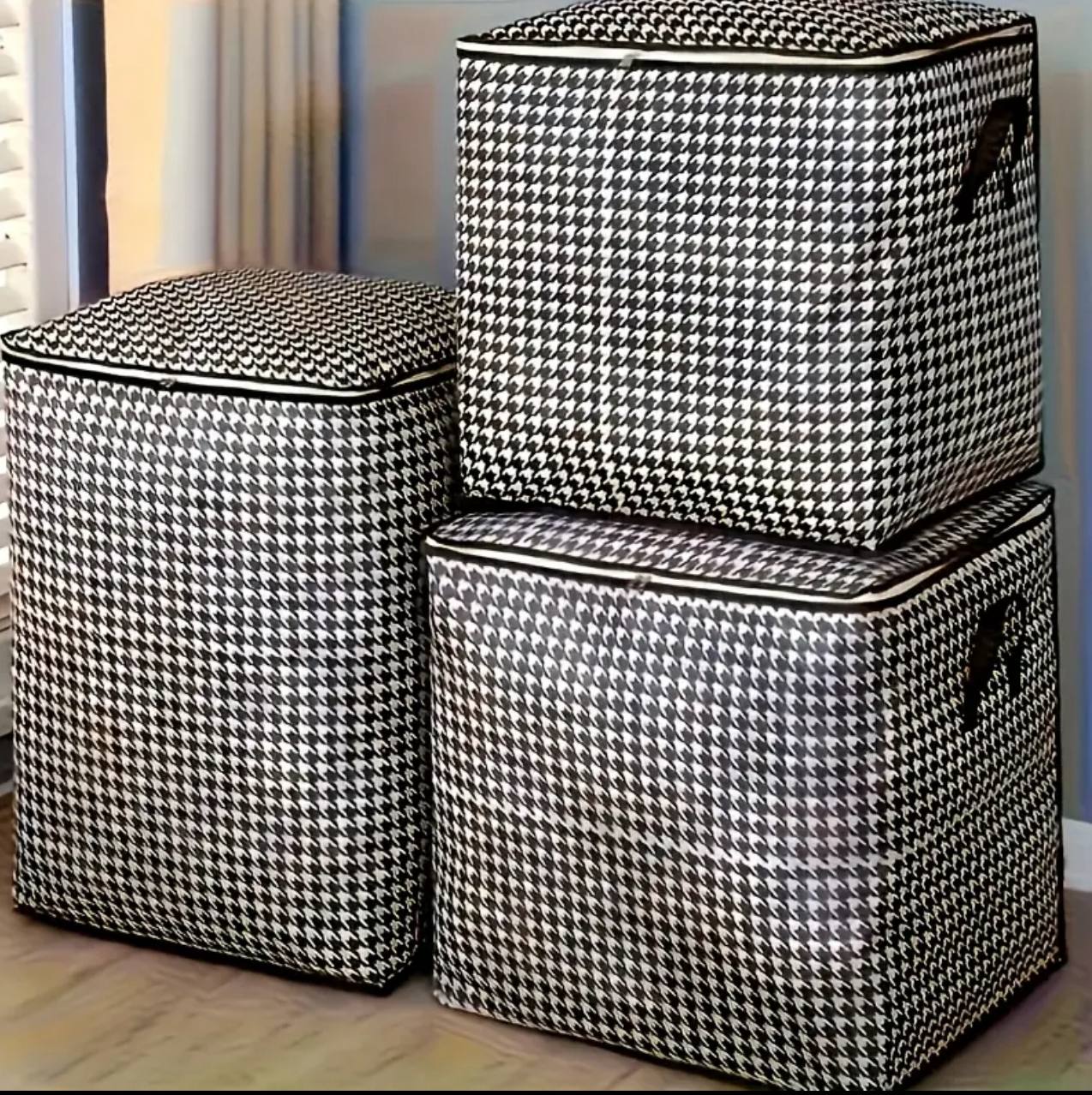 3pc Large Capacity Quilt Duvet/Closet Organizer/Luggage Storage Bags