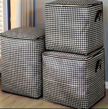 3pc Large Capacity Quilt Duvet/Closet Organizer/Luggage Storage Bags