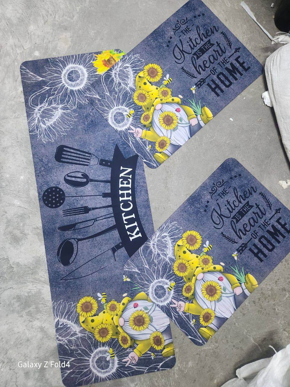 Unbinded kitchen mat 3pc