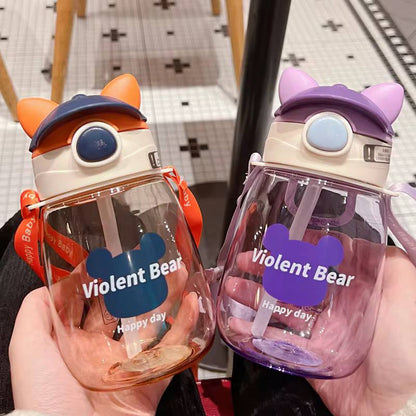 Violent bear kids water bottle