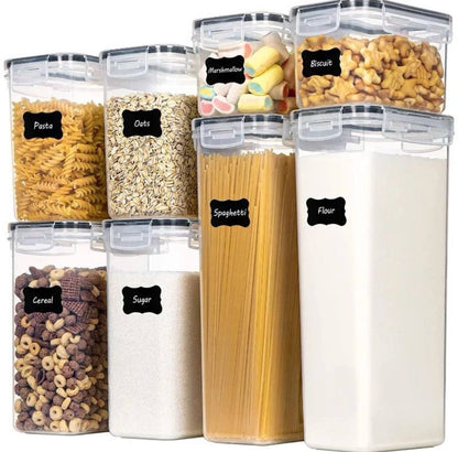 8pc food/cereal pantry storage containers
