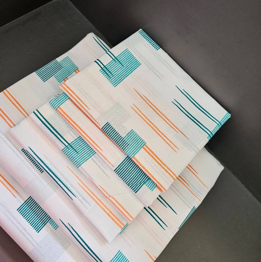 Two Flat Bedsheet Both Printed 
4 Pillowcases