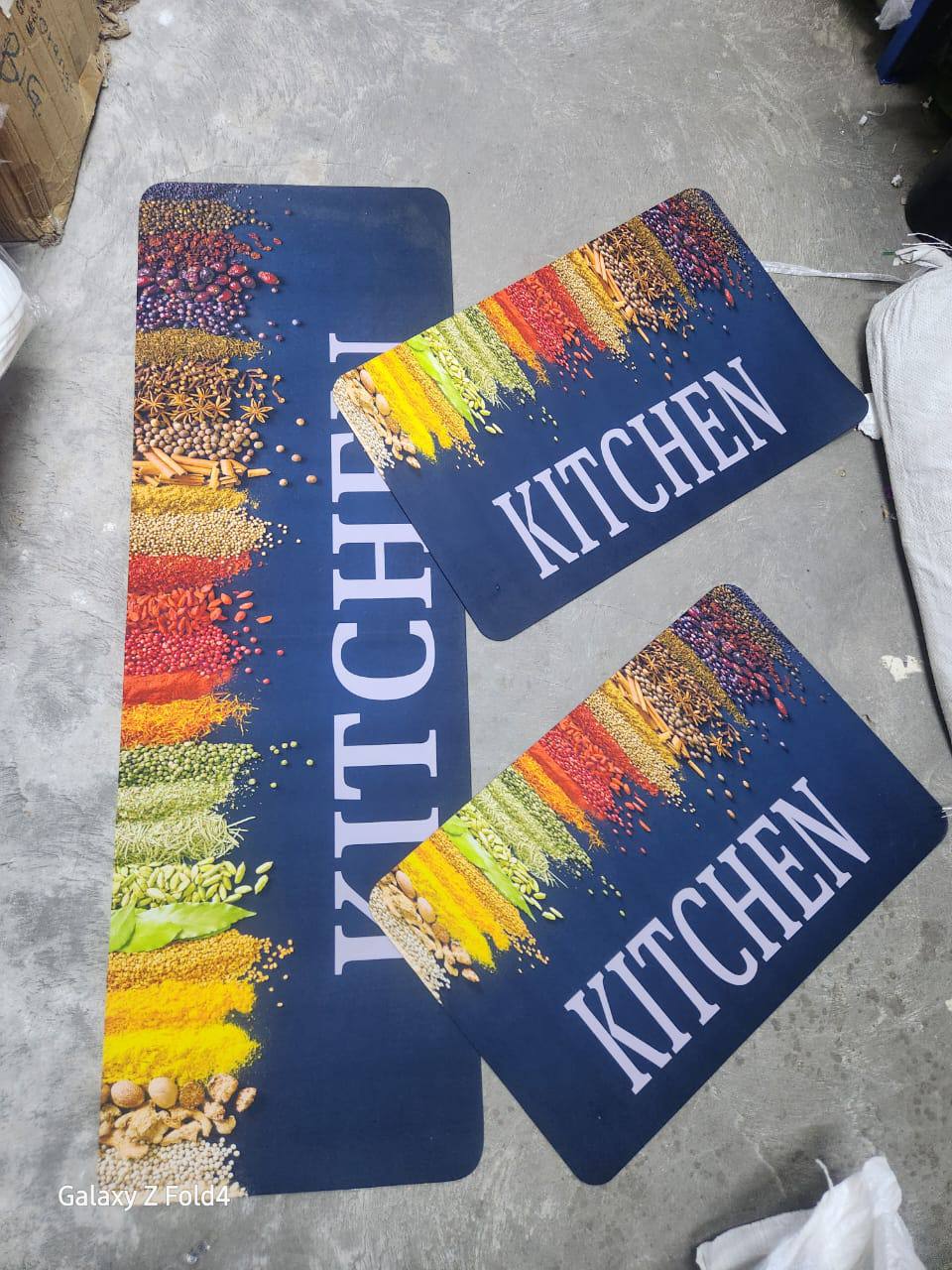 Unbinded kitchen mat 3pc