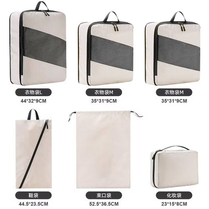 6pcs set compression travel bags