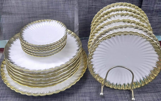 38pc Ceramic Shell Dinner Set
