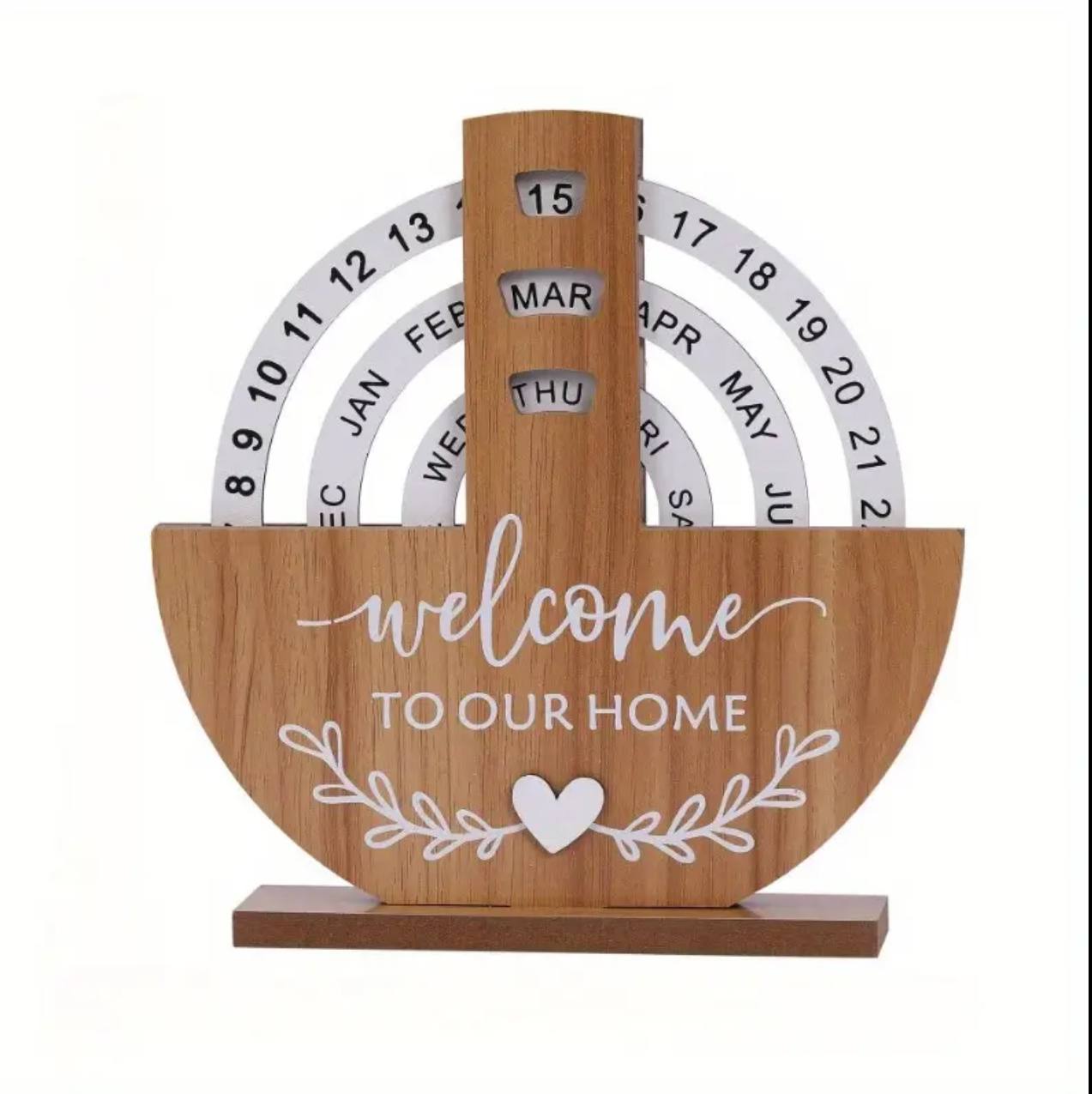 Wooden Creative Perpetual Calendar