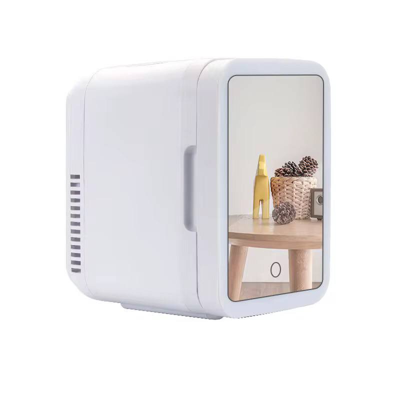 4L Portable Beauty car fridge with mirror and duo power option (car cigar DC power or AC power) now available in white colour