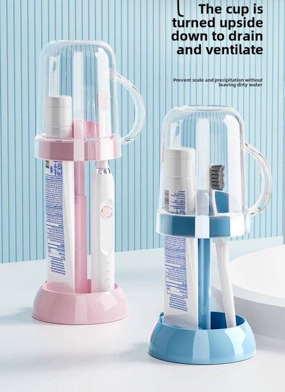 Adjustable Toothbrush Holder With Gargle Cup