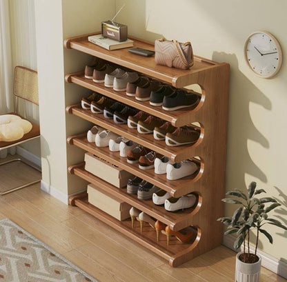 6 Layer Bamboo shoe rack