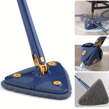 Triangle Mop 360 Rotatable Extendable Adjustable Cleaning Mop