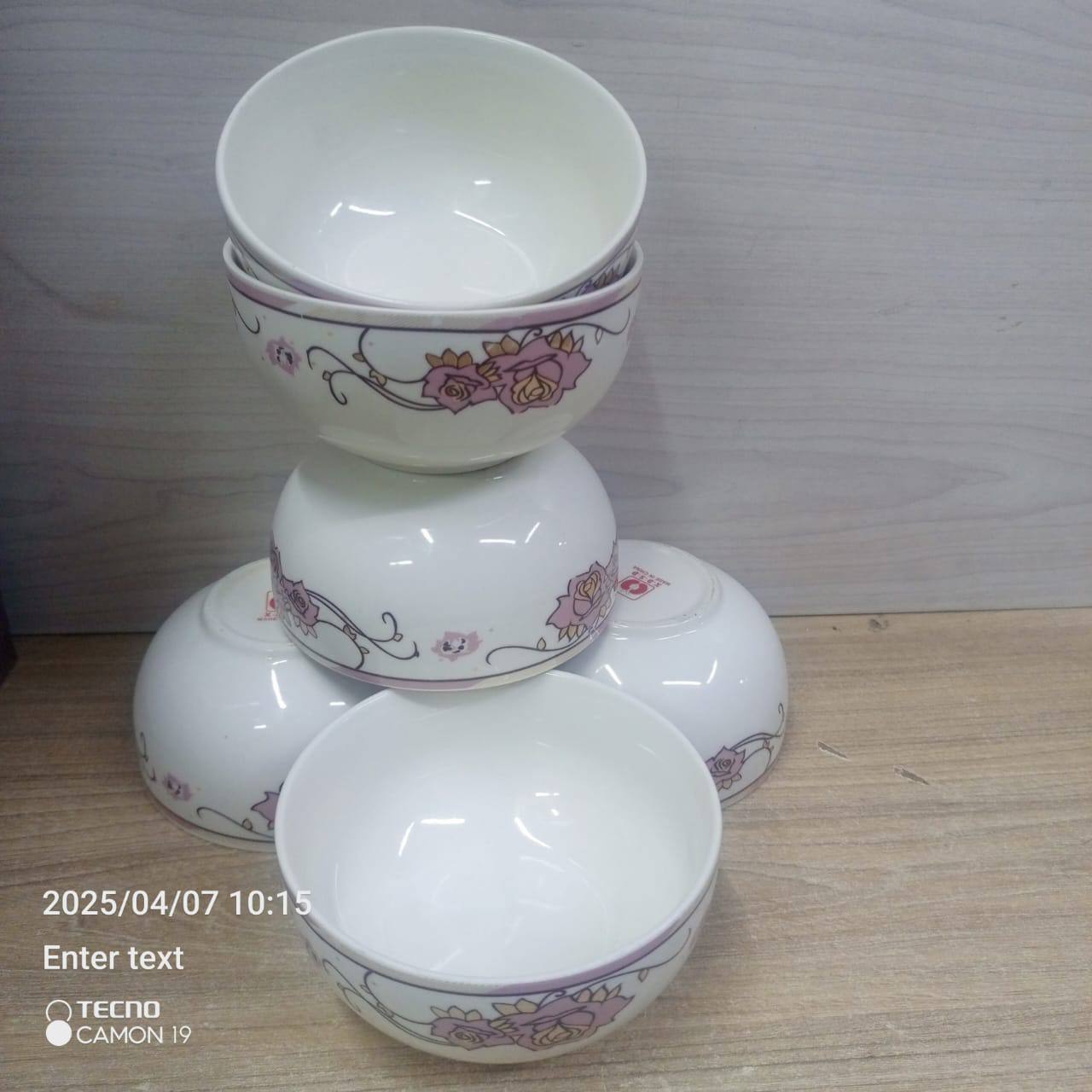 6pcs ceramic soup bowls