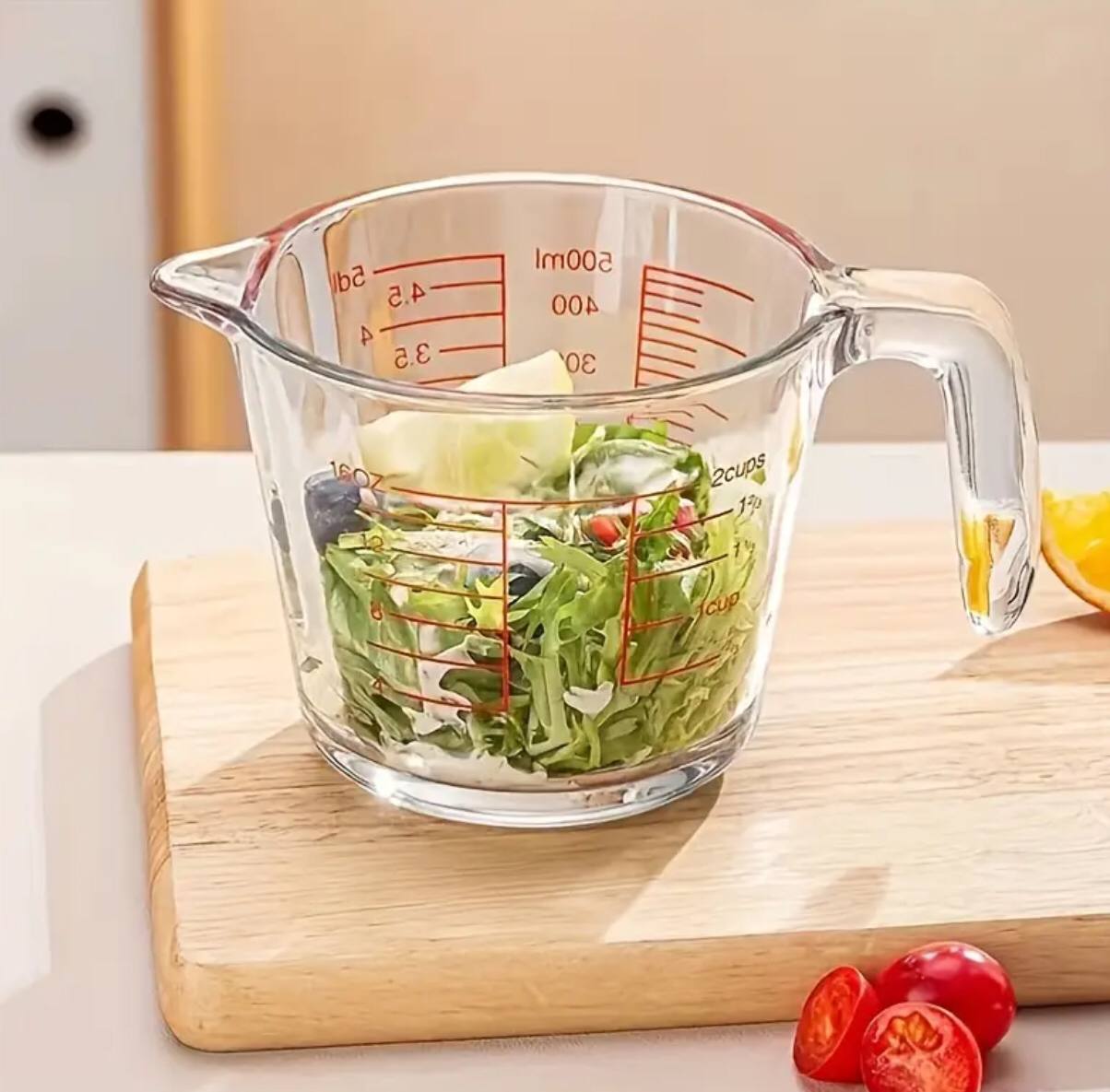 1000ml Glass Measuring Cup With Scale And Handle