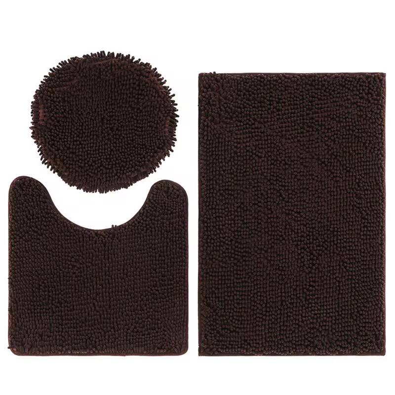 3 in 1 fluffy toilet mats