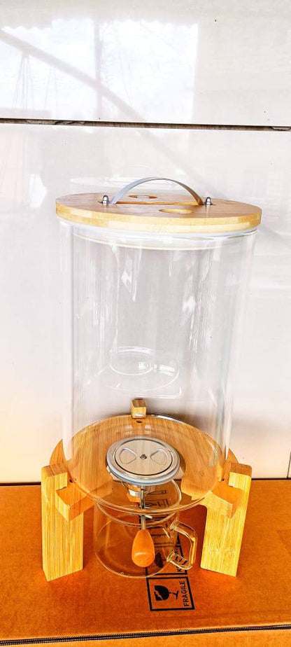 Air tight Glass cereals dispenser