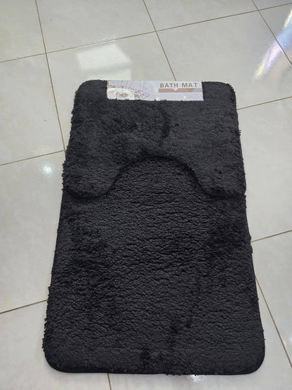 2pcs Ultra-Soft Plush Bath Mat Set