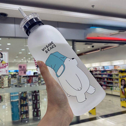 1000ml frosted  water bottle