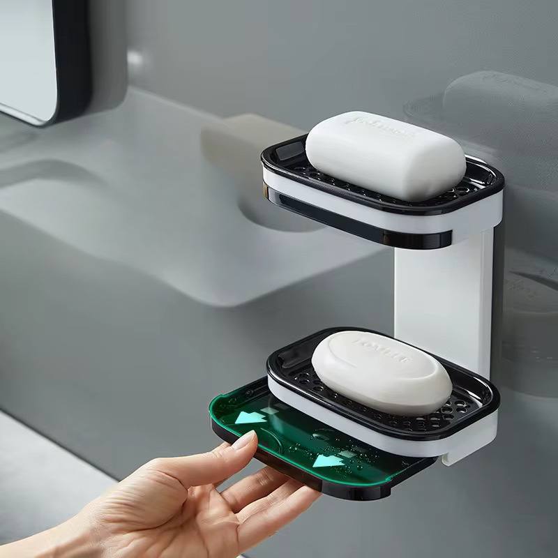 Acrylic soap dish 2 tier