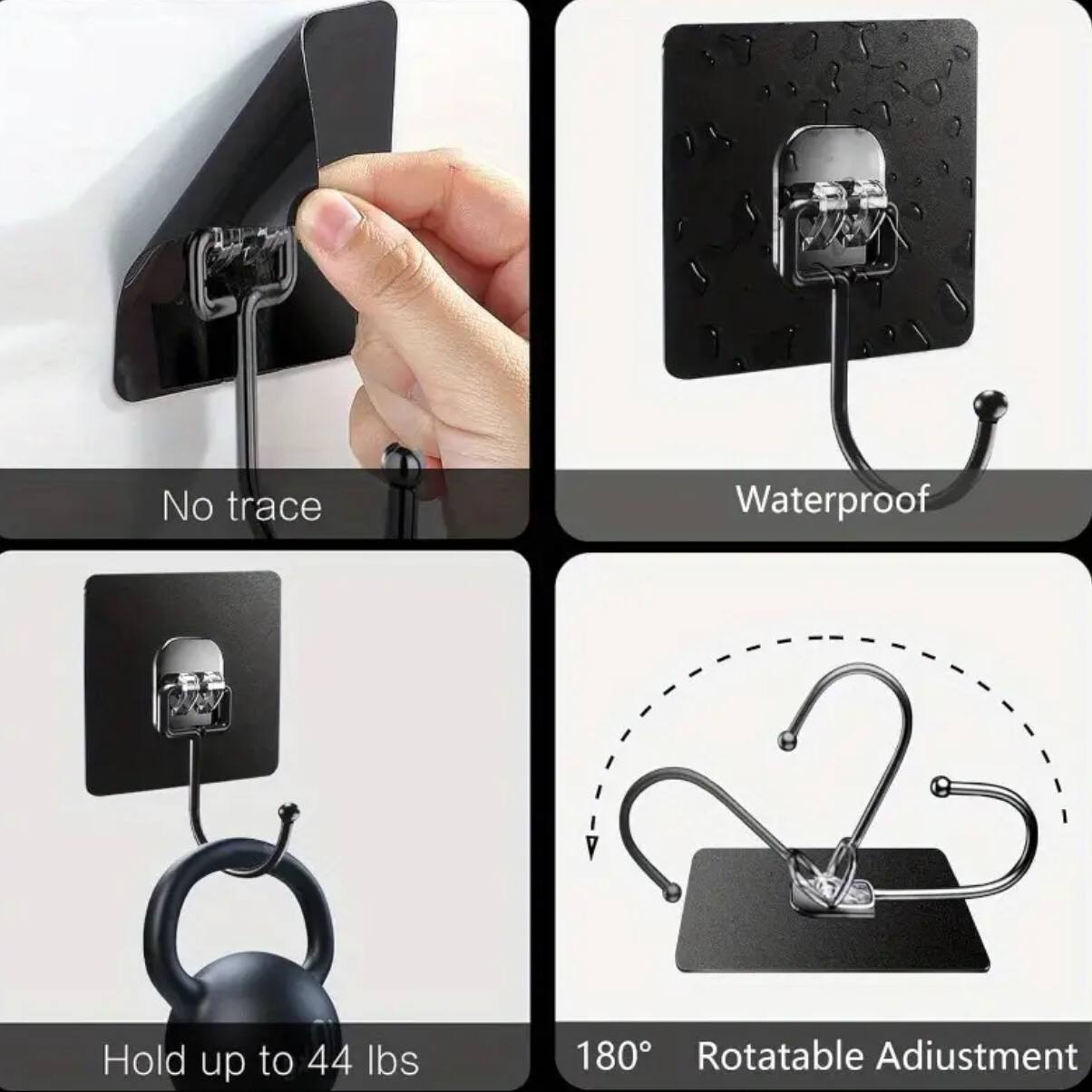 Universal no drilling self adhesive headphones organizer hooks
2pcs