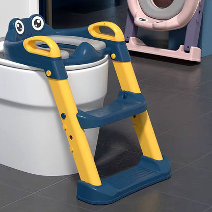 2-in-1 toilet trainer seat with a ladder and potty