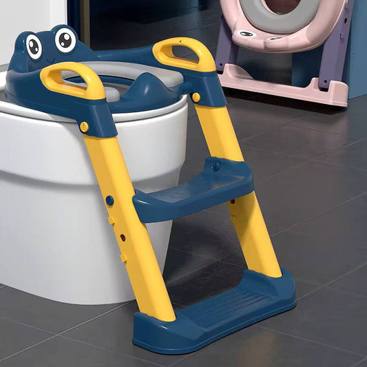 2-in-1 toilet trainer seat with a ladder and potty