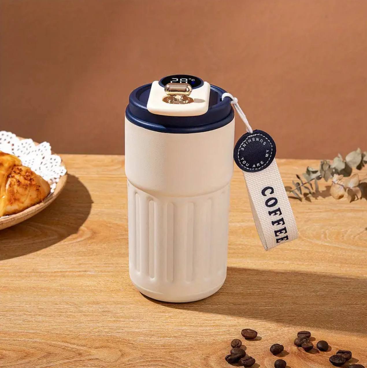 460Ml  Stainless steel insulated Vacuum cup with Temp. Display