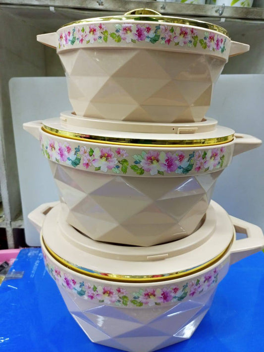 3 PCs insulated hotpot