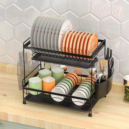 Unique Double  Layer  Carbon Steel Dishrack