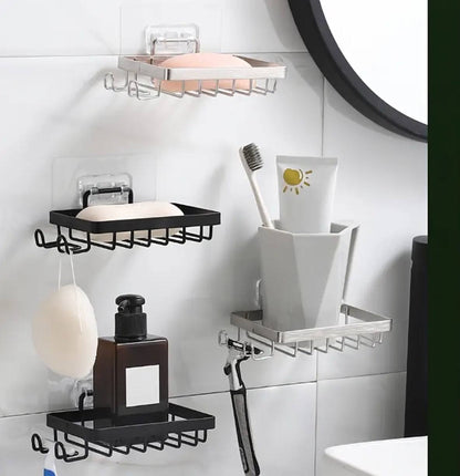 Wall mounted stainless steel soap dish