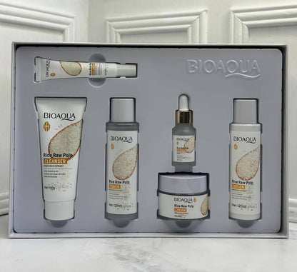 6-piece rice skincare set