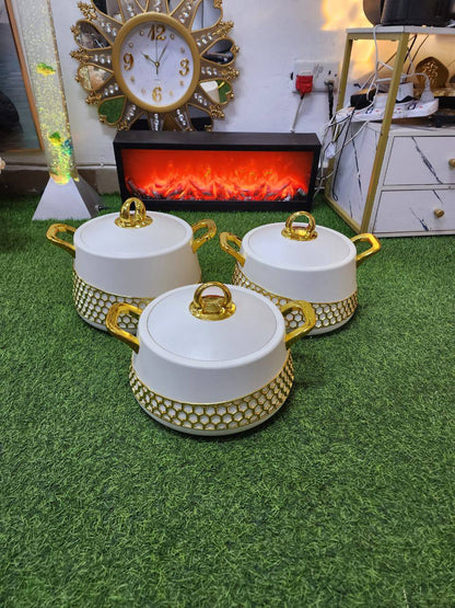 3pcs Food warmers Casserole Set
