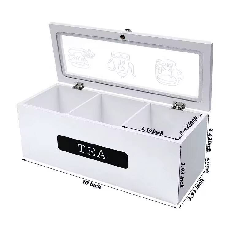 3 Compartment Tea bag organizer