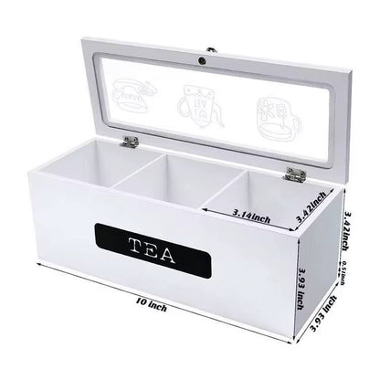 3 Compartment Tea bag organizer