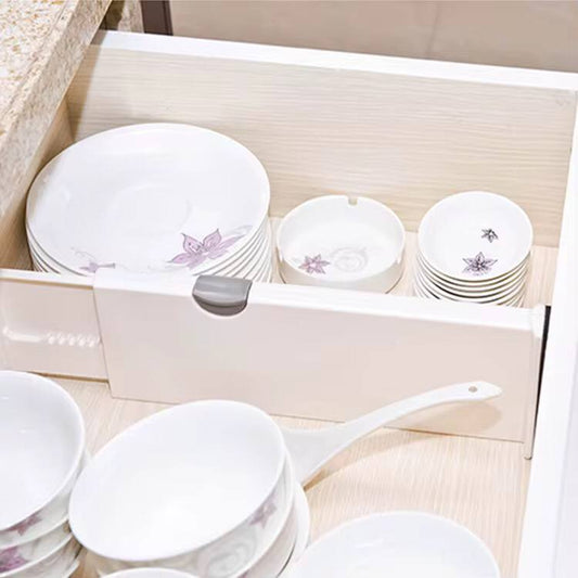 Adjustable Storage Drawers Divider Retractable Plastic