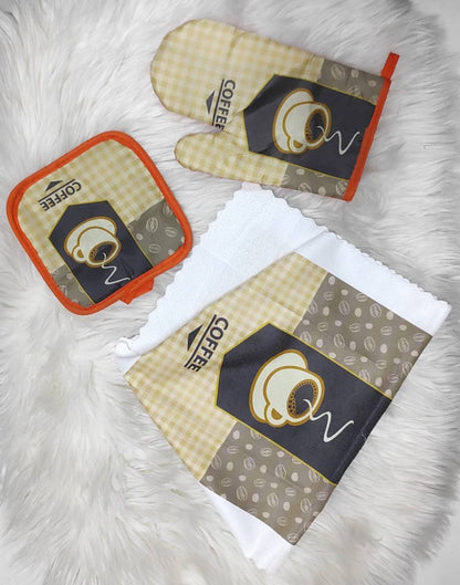 3pcs Kitchen glove set