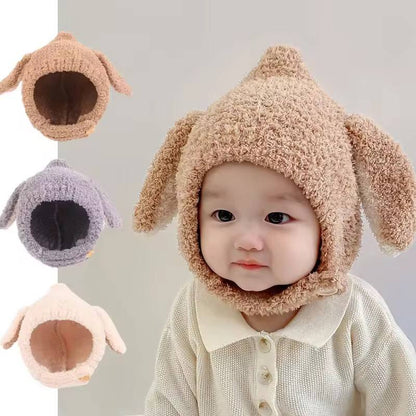 Wool Winter Children Hat Plus Fleece