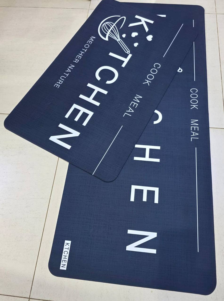 2 pc rubber kitchen mats