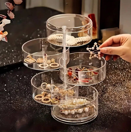 Acrylic rotating Jewellery holder