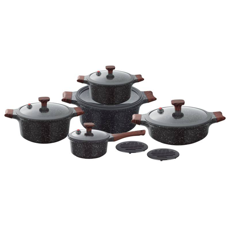 12pcs New UCC life granite cookware sets