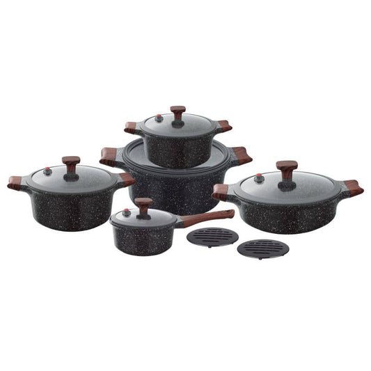 12pcs New UCC life granite cookware sets