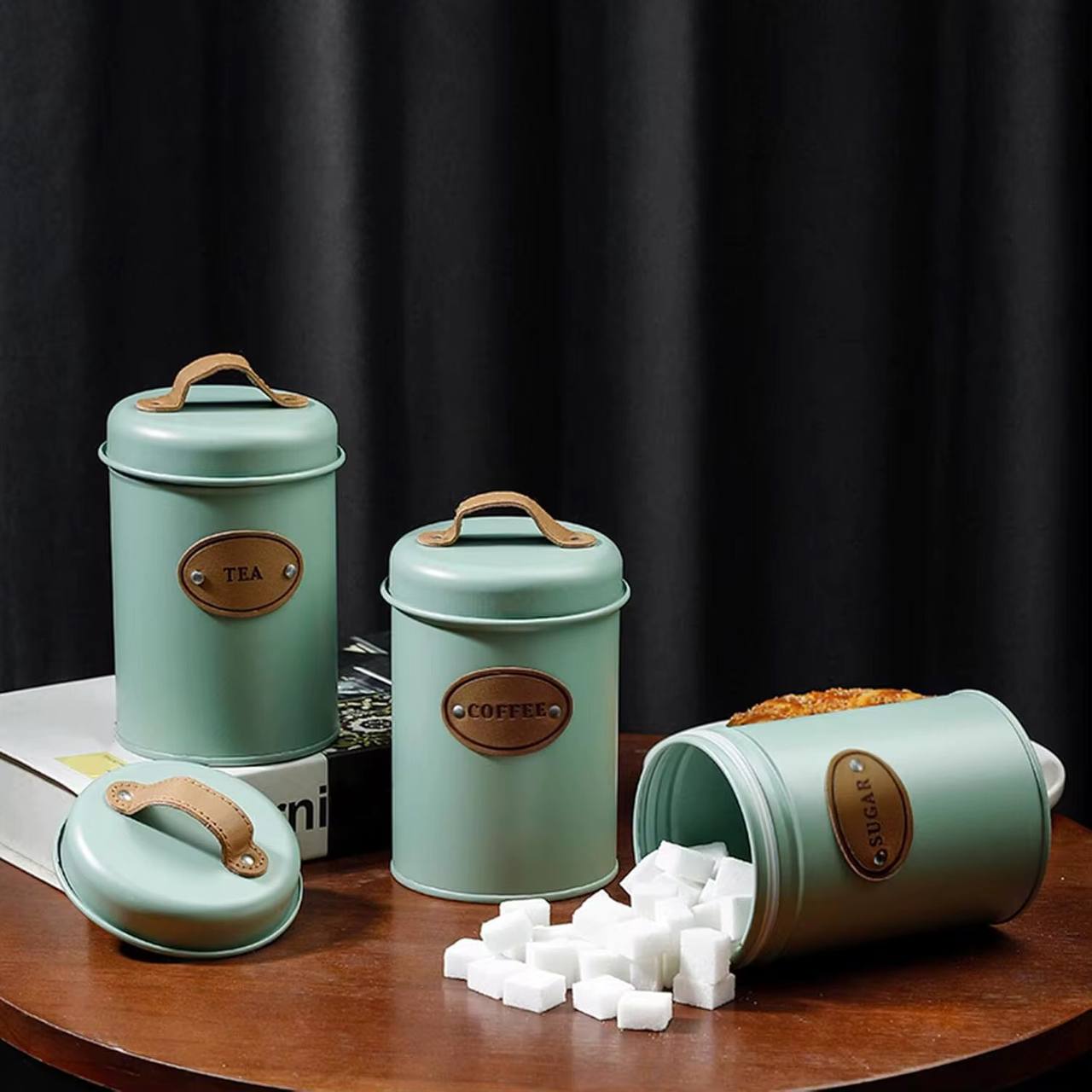 3pc Alloy  Canister Set