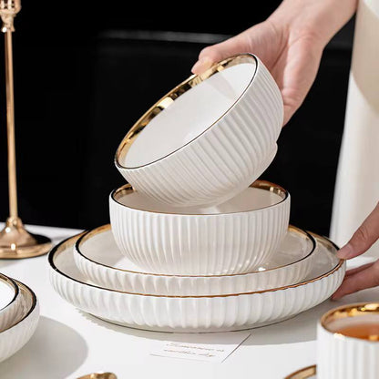 32pcs Gold realm Dinner set