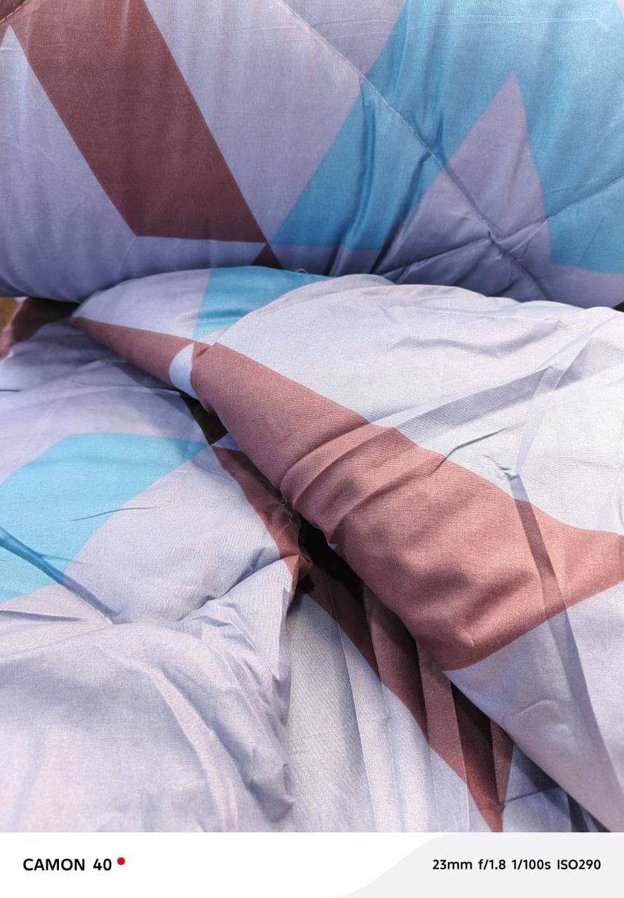 Unbinded duvet 1 bedsheet 2 pillowcases