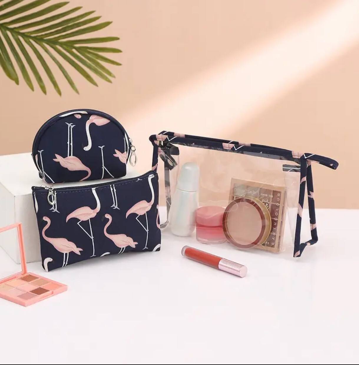 3 pcs women's waterproof cosmetic bag set / toiletry storage bags/ pouches