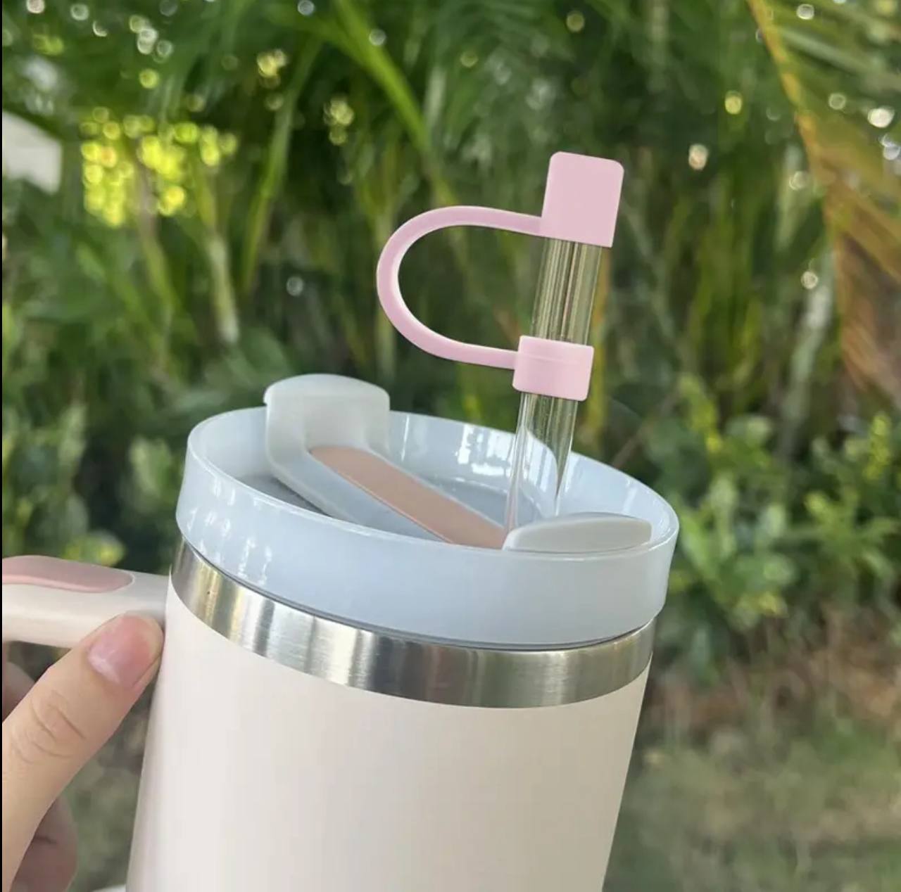 2pc Silicone Straw Covers Cap