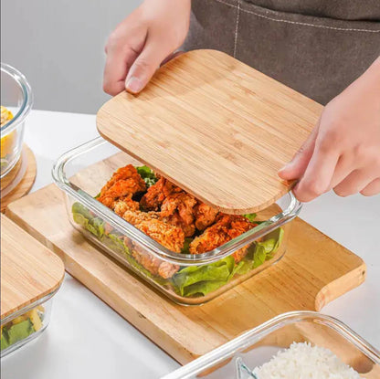 Airtight glass storage snack box