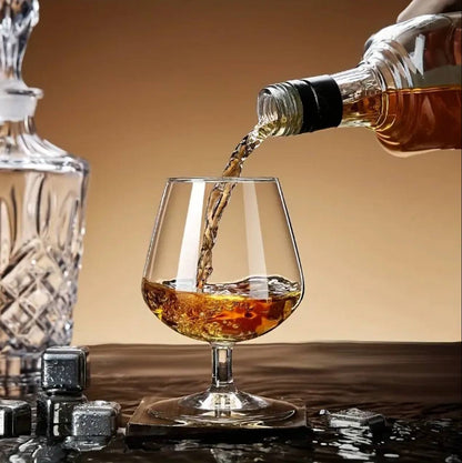 6pcs plain cognac glasses set