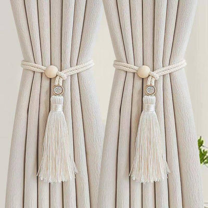 2 Bohemian fashion adjustable cotton cord curtain straps